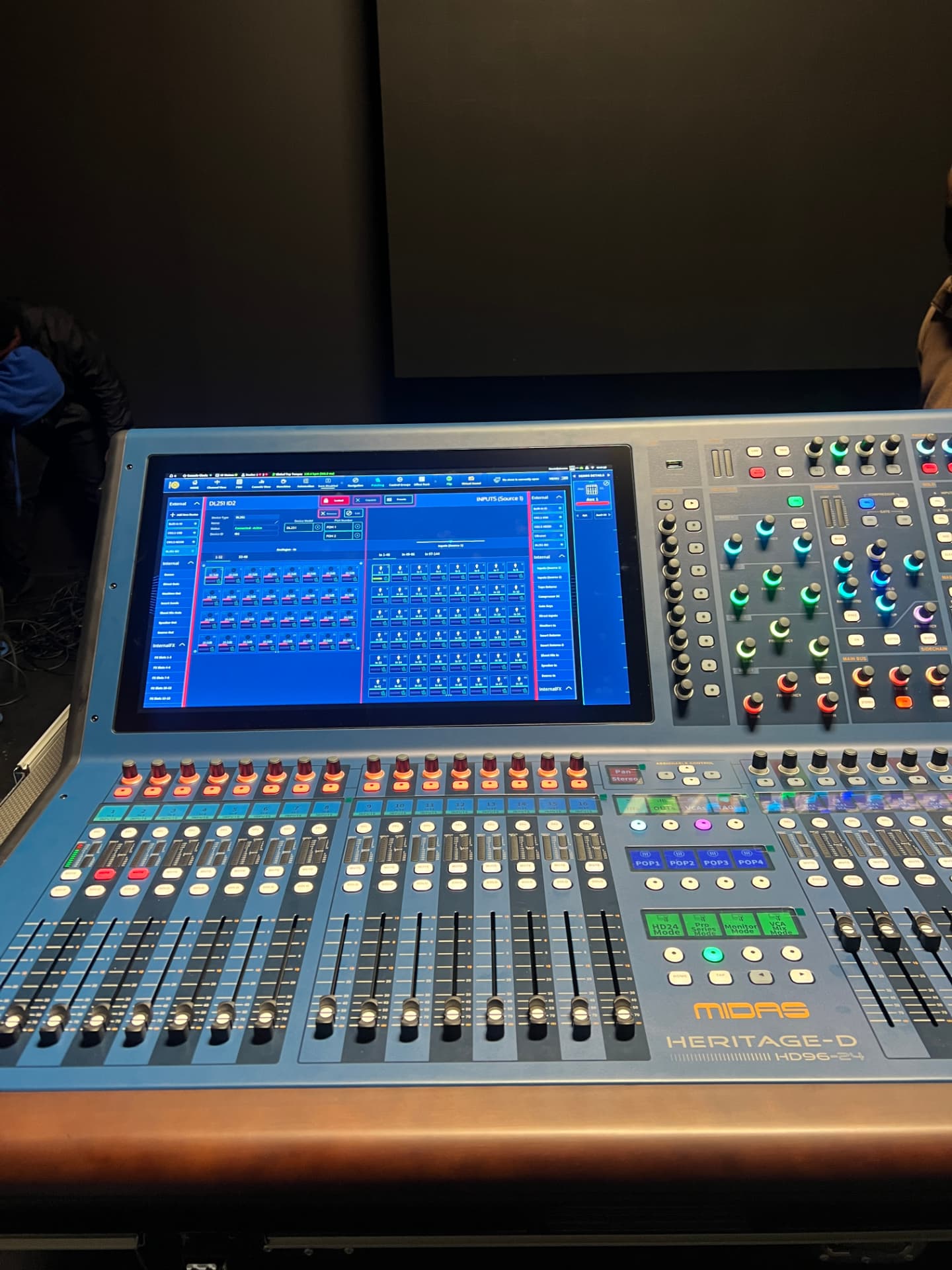 Digital console show file prep at front of house